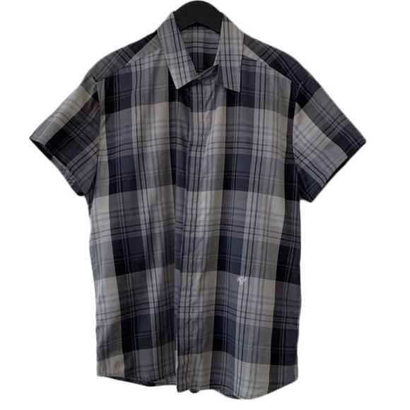 Kris Van Assche | Shirts | Kris Van Assche Check Plaid Split Collar ...